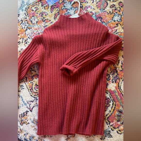 NWT Open Edit Knit Tunic Mockneck Sweater - Picture 2 of 5